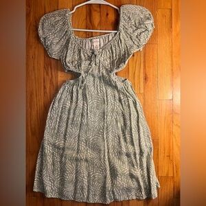 Jessica Simpson Leafy Patterned Mini Dress